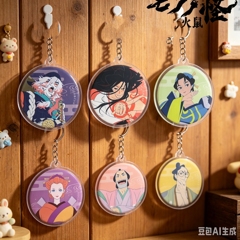 Decor Lighting Phone Number - Pamiątkowe akrylowe breloczki z anime Mononoke,