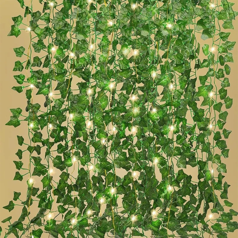 Wall Decor Lighting Tree - Zielony bluszcz 210cm LED Light String