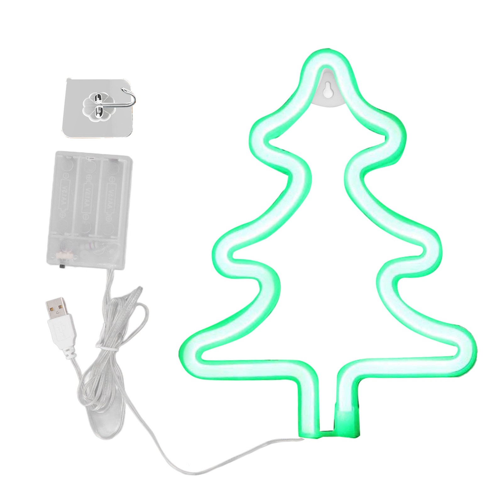 Wall Decor Lighting Tree - Świąteczny neonowy znak świetlny w kształcie