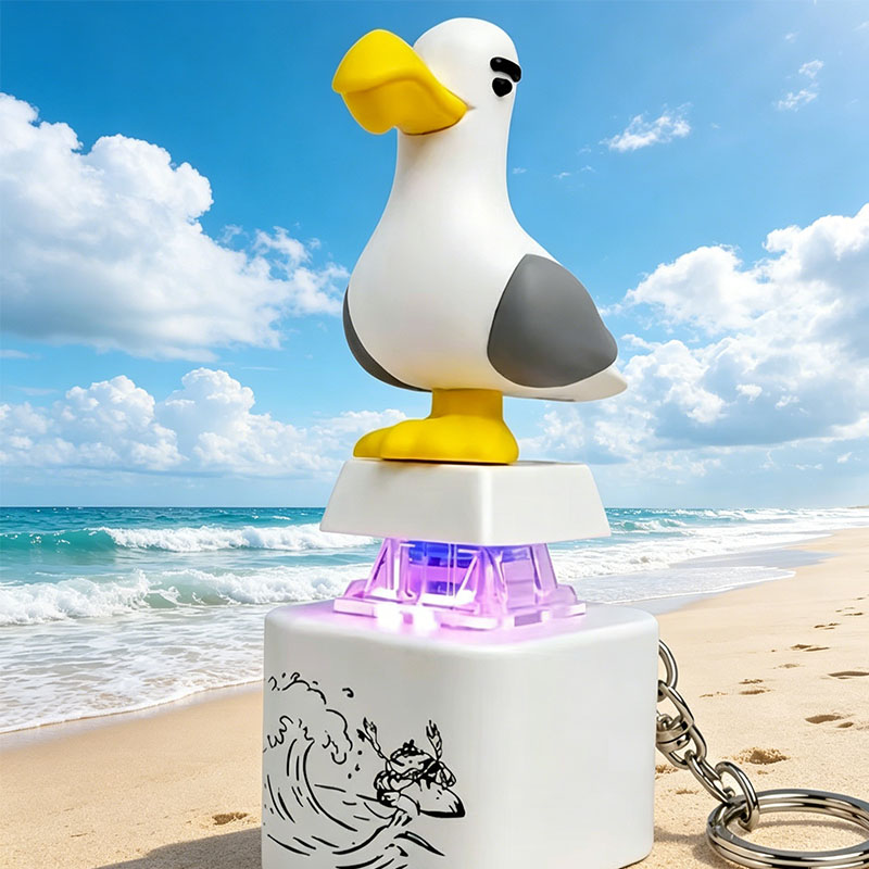 Pendant Light Shade - Zabawka antystresowa w kształcie mewy, ładowalna,