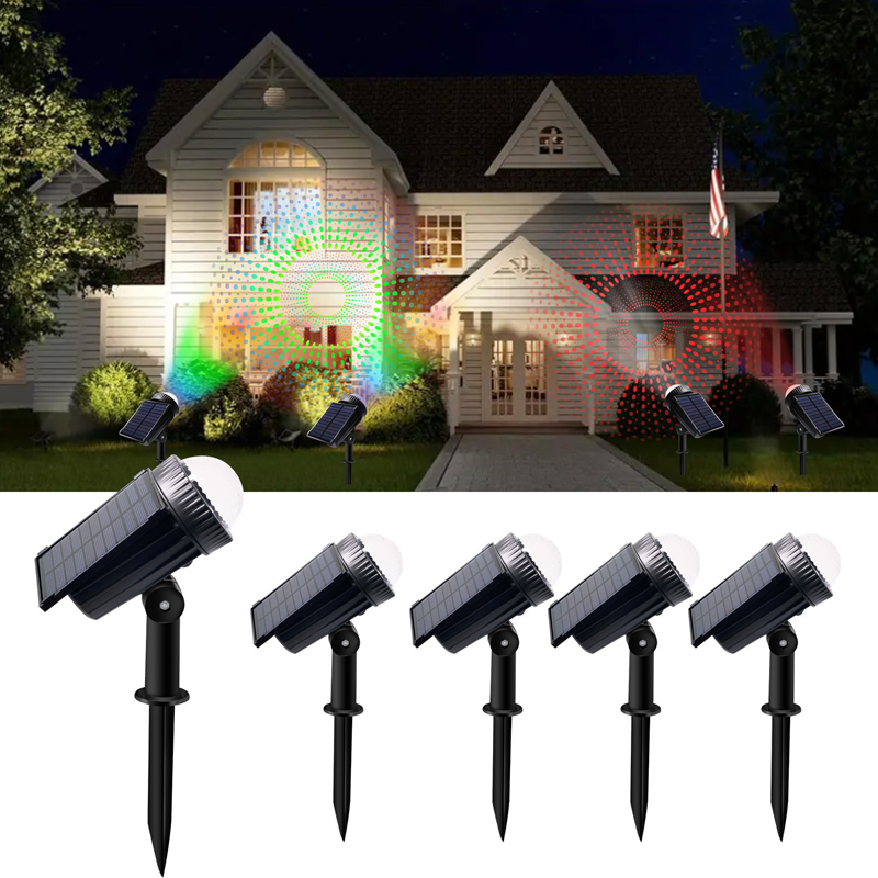 Wall Decor Lighting Tree - Zewnętrzna lampa solarna projekcyjna, reflektor do