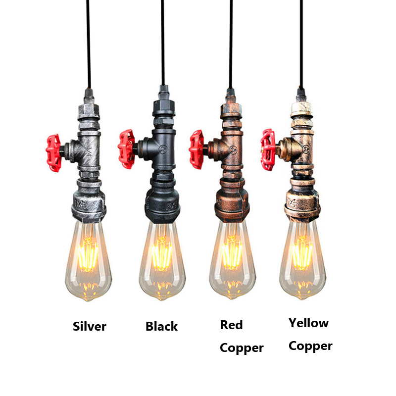 Lighting Room Decor Items - Retro Loftowa Lampa Wisząca z Rur
