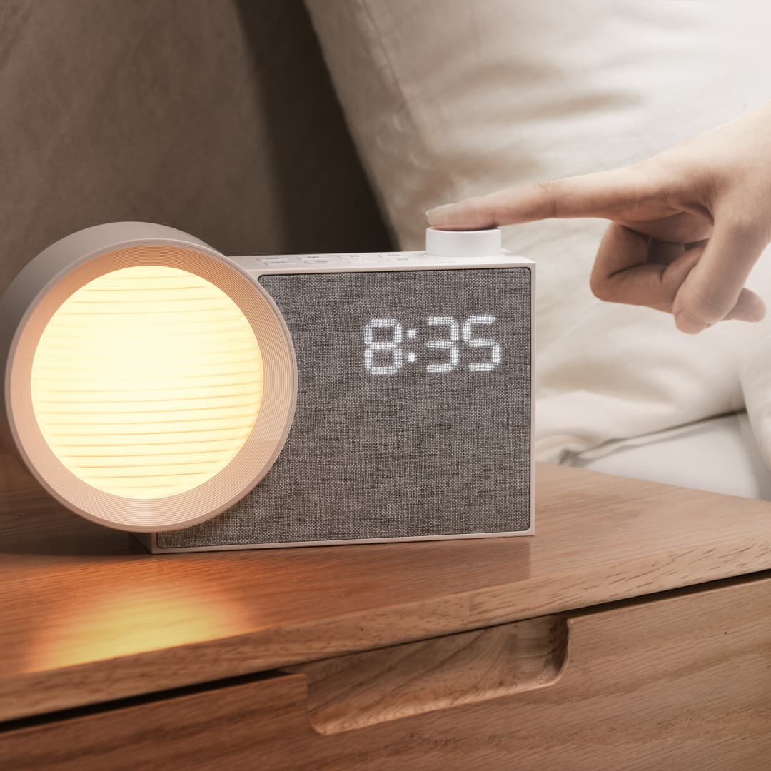 Lighting Decor - WILIT LED Lampka Nocna Budzik z