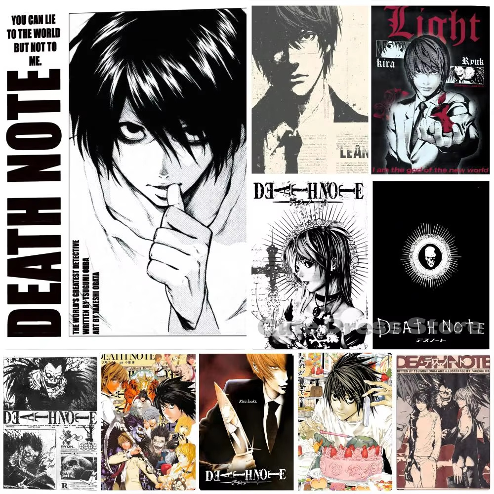 Lighting Room Decor Items - Death Note Obraz na Płótnie Bez