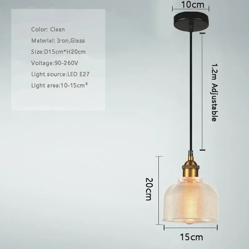 Lampy wiszące z vintage szkła, – Lighting Room Decor Items recenzja i cena