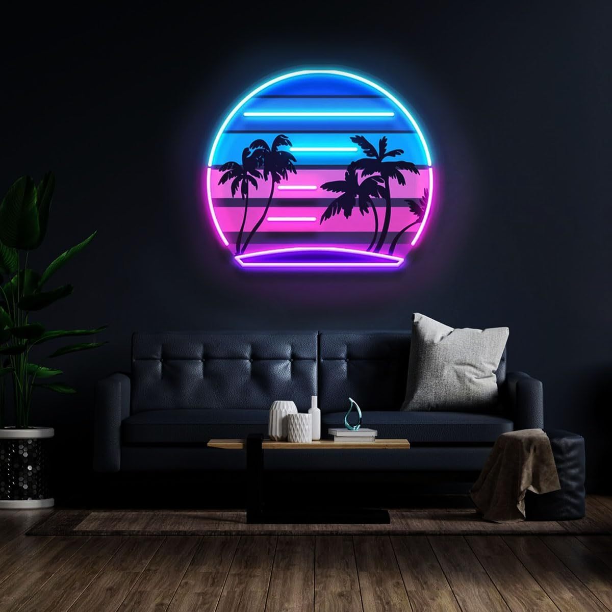 Tropikalny Retro Vintage Znak  – Wall Decor Lighting Tree recenzja i cena