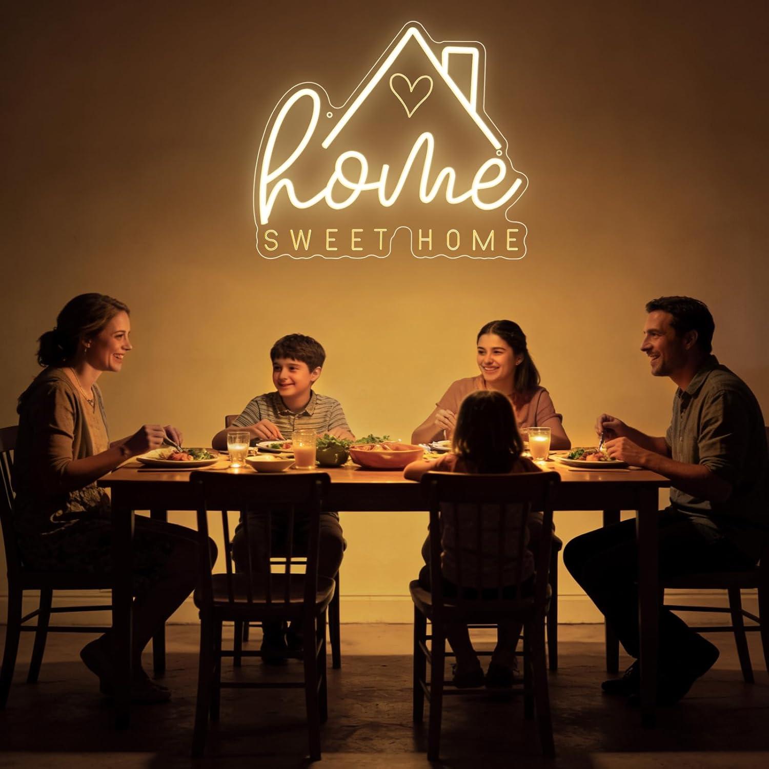 Neonowy znak Sweet Home, ściem – Home Lighting And Decor recenzja i cena