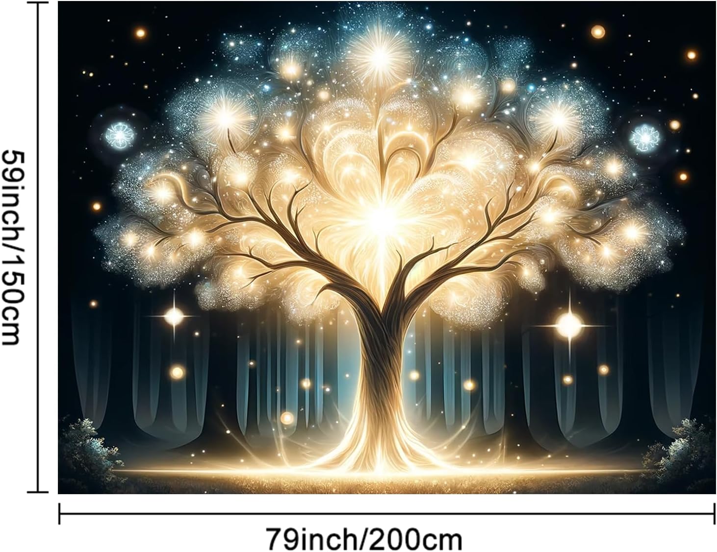 Świecąca Grafika Drzewo Duchów – Wall Decor Lighting Tree recenzja i cena