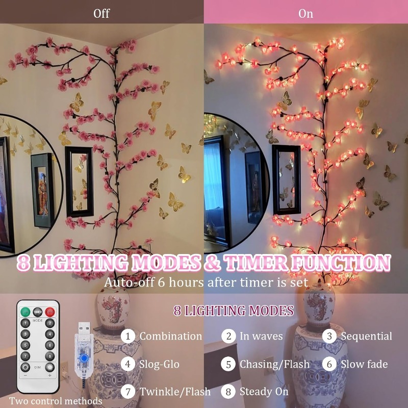 Światła LED w kształcie gałęzi – Wall Decor Lighting Tree recenzja i cena