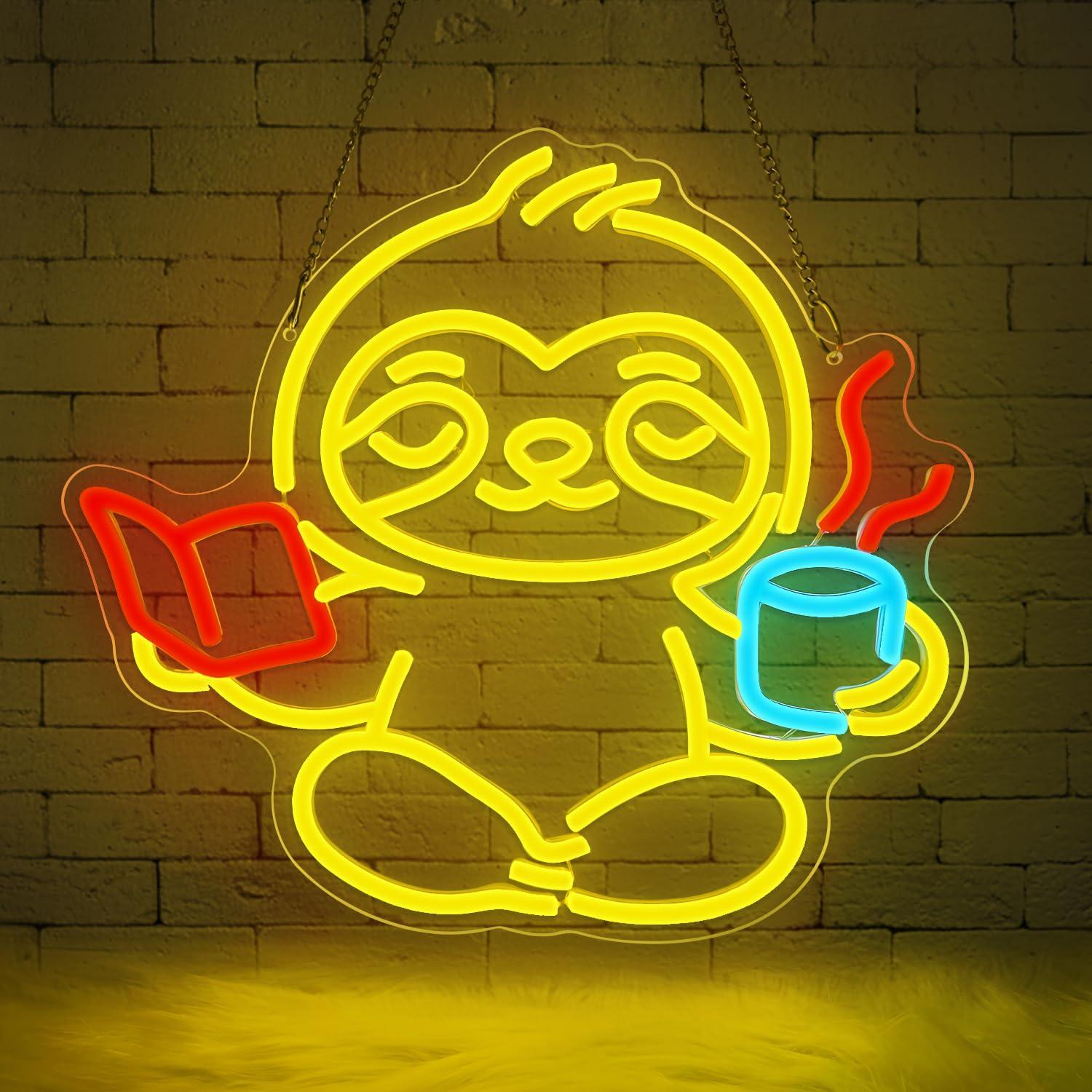 Neonowy znak Leniwiec, lampka  – Home Lighting And Decor recenzja i cena