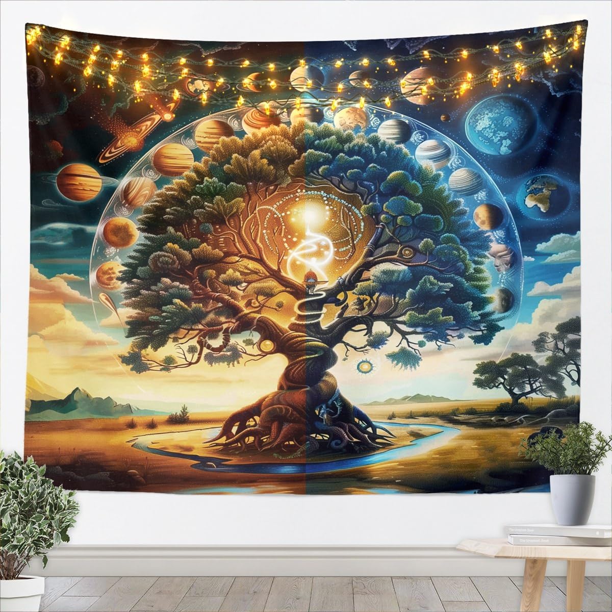 Luksusowa, mistyczna gobelinow – Wall Decor Lighting Tree recenzja i cena
