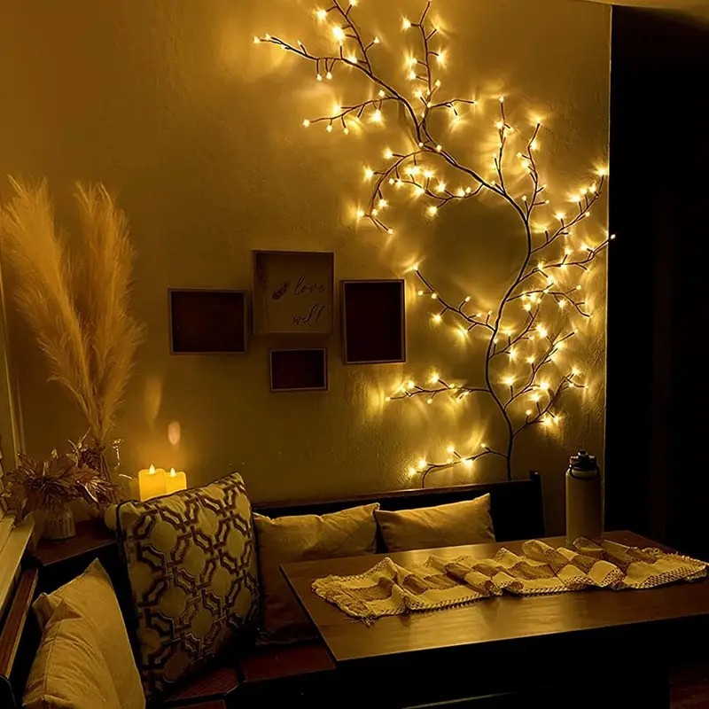 144 LED Lampki Sznurkowe Gałąz – Wall Decor Lighting Tree recenzja i cena