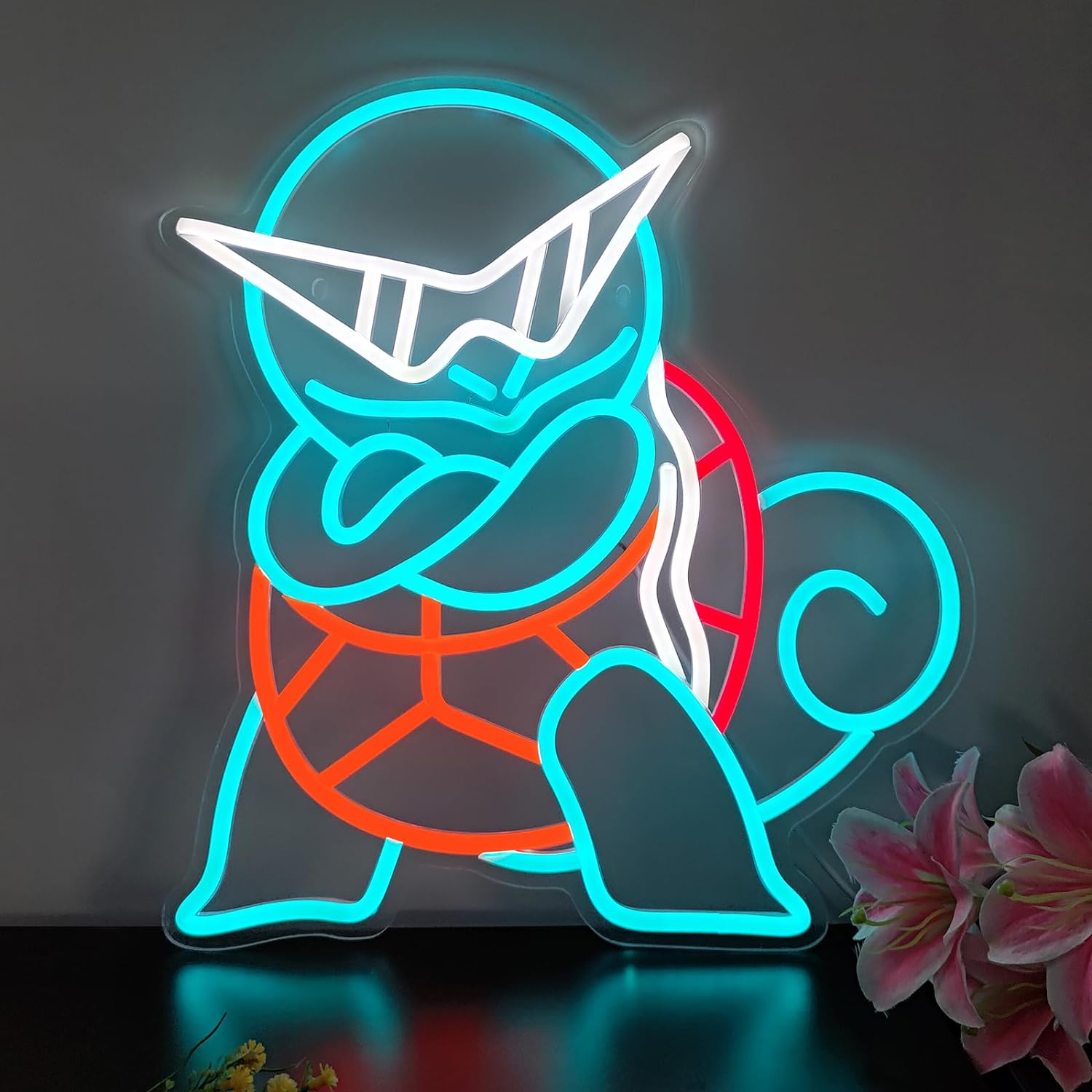 Neonowy Znak LED Pokemon Squir – Lighting Room Decor Items recenzja i cena