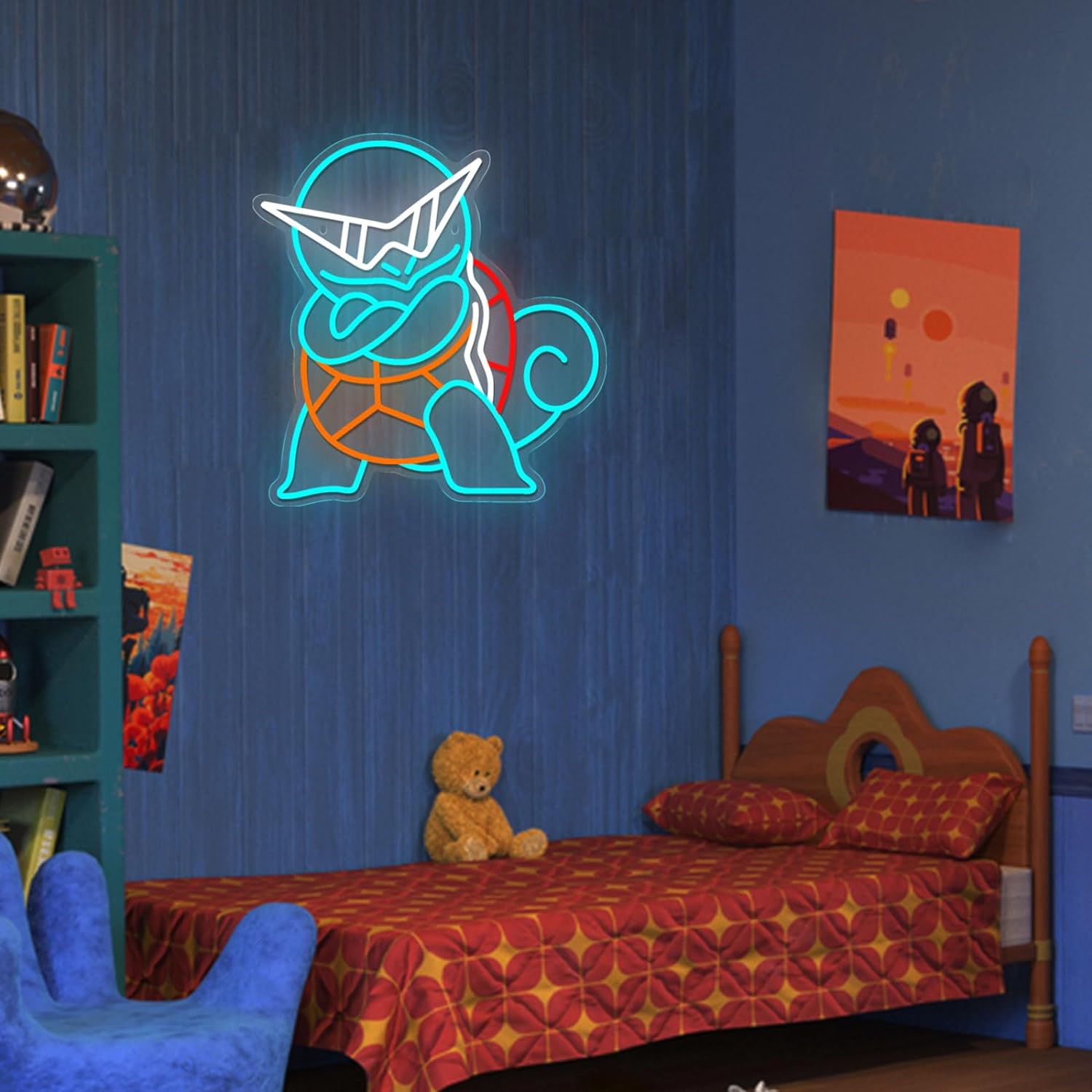 Neonowy Znak LED Pokemon Squir – Lighting Room Decor Items recenzja i cena