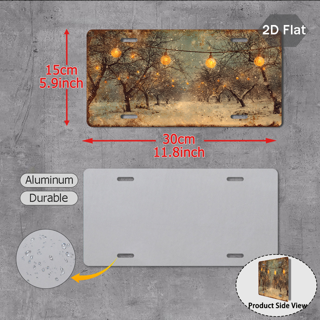 Druk 2D, płaska, zimowa lampka – Wall Decor Lighting Tree recenzja i cena