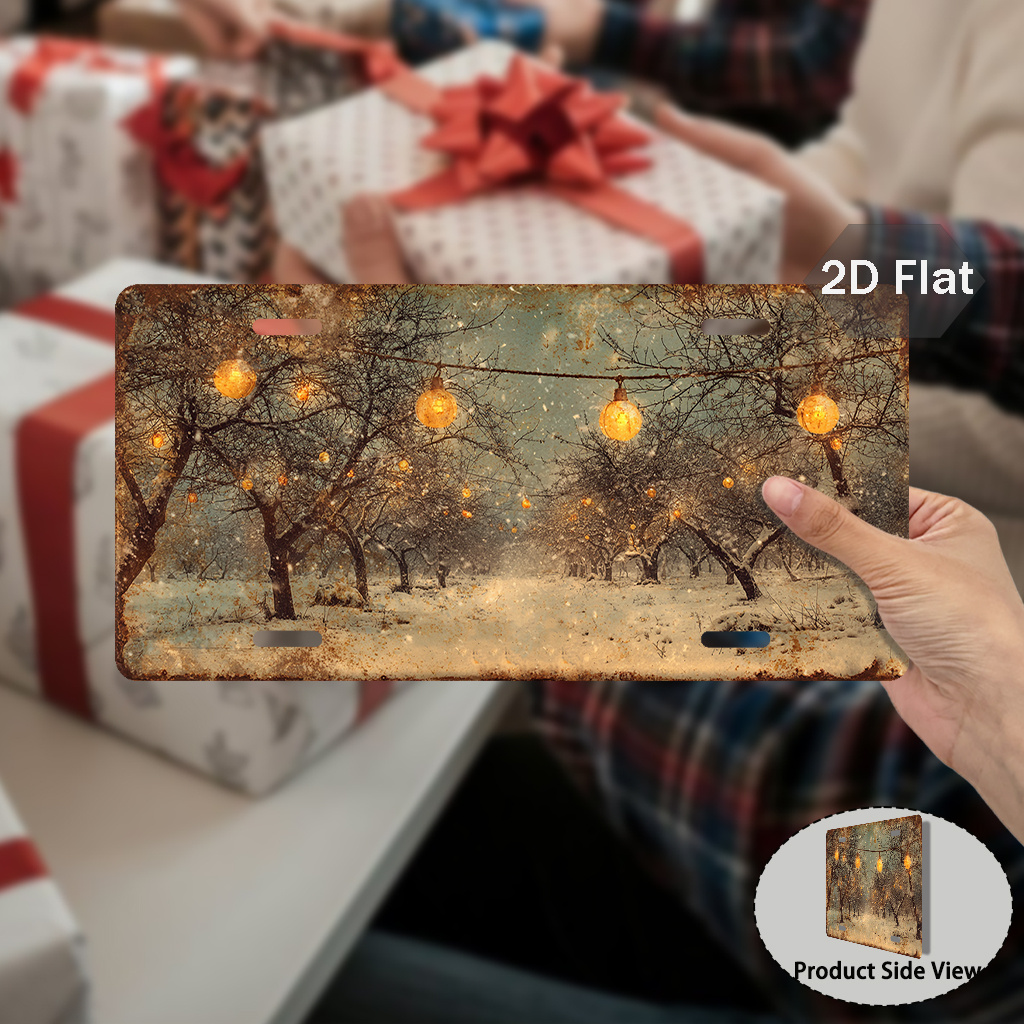 Druk 2D, płaska, zimowa lampka – Wall Decor Lighting Tree recenzja i cena